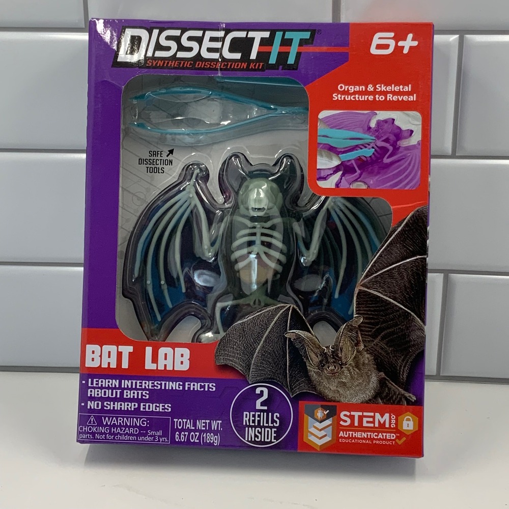Dissect-It‎ Synthetic Dissection Kit Bat Lab STEM Educational Toy with 2 Refills
